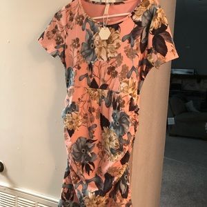 Pink blush maternity dress